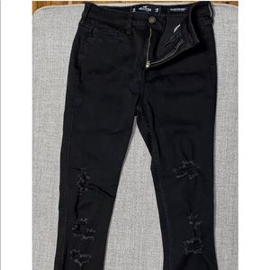 Hollister Black Ripped Jeans
